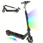 Electric Scooter for Kids Aged 6-12 Years, 9 Mph Speed Limit, 5 Mile Range, 15.24cm Foldable Electric Scooter with LED Display & Rainbow Lights, Lightweight Kids E Scooter