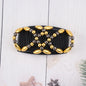 Handmade Beaded Decor Stretch Comb Magic Beading Hair Comb Double Clips Hair Styling Accessories For Women