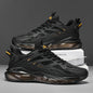 Men's Casual Athletic Sneakers - Breathable, Non-Slip Rubber Sole, Lace-Up Shoes for All Seasons, Chunky Sneakers, Movement Style, Leisure Style, Four Seasons