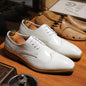 Men's Casual Lace Up Business Shoes, Formal Dress Shoes For Wedding Party Office