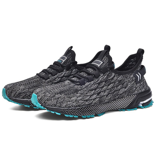 Men'S Fashion Sneakers, Breathable Lightweight Low Top Training Shoes, Non-Slip EVA/TPR Sole, Comfortable Fabric Upper, Casual Sports Running Footwear for All Seasons