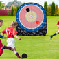 COSTWAY Large Dart Board for Kids, Foldable & Portable Dartboard w/ 4 Kick Balls, Carrying Bag, Giant Outdoor Kick & Throw Dart Games & Activities, Soccer Target Dartboard for Family Yard Lawn Carnival