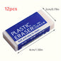 2/4/12pcs, 2B Eraser Pencil Writing Eraser Rectangular Eraser Office Student Eraser Learning, Office Supplies, School Supplies, Home Supplies, Back to School Gift, School Office Stationery, Student Stationery