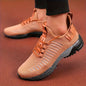 Men'S Trendy Black Woven Knit Sneakers - Breathable, Non-Slip Lace-Up Shoes with "ES" Logo, Comfortable for Outdoor Activities, Casual Style, All-Season Wear, Casual Footwear | Trendy Casual Shoes | Knit Upper Sneakers