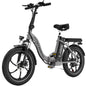 HITWAY Electric Bike, 20" Fat Tire Ebikes, 13Ah 250W 36V E Bike, Electric Folding Bikes 25km/h with 7 Gears System City E Bike Mountain Bicycle