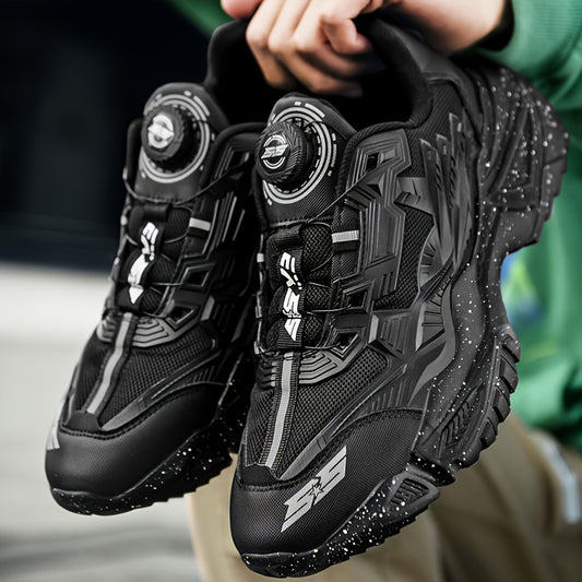 Men's Breathable Lace Up Sneakers TPU Sole Anti-skid Walking Shoes