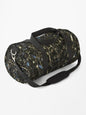 Glittering Abstract Texture - Black and Blue Sparkle Art Duffle Bag