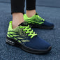 Men's Breathable Knit Casual Sneakers - Lightweight Lace-Up Streetwear Shoes with Letter Pattern, Round Toe & Durable Rubber Sole for Spring Summer Fall, Shoes Sneakers, Fall Footwear, Stylish Letter Pattern, Fabric Upper