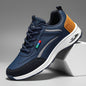 Men's Stylish Casual Sneakers - Breathable, Non-Slip Rubber Sole, Lace-Up Shoes for All Seasons