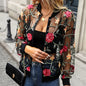 Women's Fashion Flower Embroidery Mesh Vision Jacket