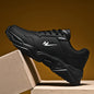 Men's Wear-resistant Sneakers, Easily Wiped Clean Athletic Shoes, Breathable Lace-ups