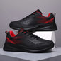 Men's Casual Training Shoes | Low-Top Lace-Up Sneakers | All-Season Comfort | Durable EVA Sole | Stylish Black with White Accents | Breathable Fabric Interior | Versatile Everyday Footwear