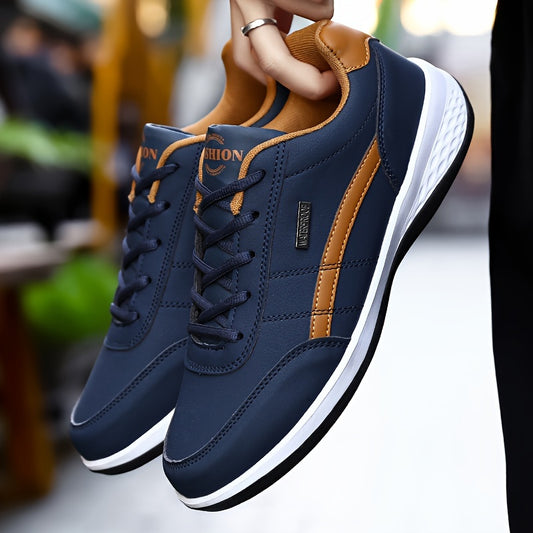 Men's Comfy Trainers, Low Top Durable Sneakers For Outdoor Park Jogging Workout