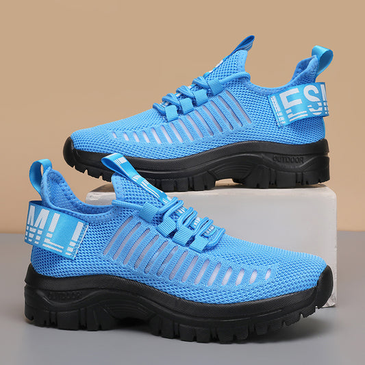 Men's Breathable Sneakers - Lightweight Non-Slip Sport Shoes for Running, Walking, and Training