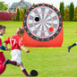 COSTWAY Large Dart Board for Kids, Foldable & Portable Dartboard w/ 4 Kick Balls, Carrying Bag, Giant Outdoor Kick & Throw Dart Games & Activities, Soccer Target Dartboard for Family Yard Lawn Carnival