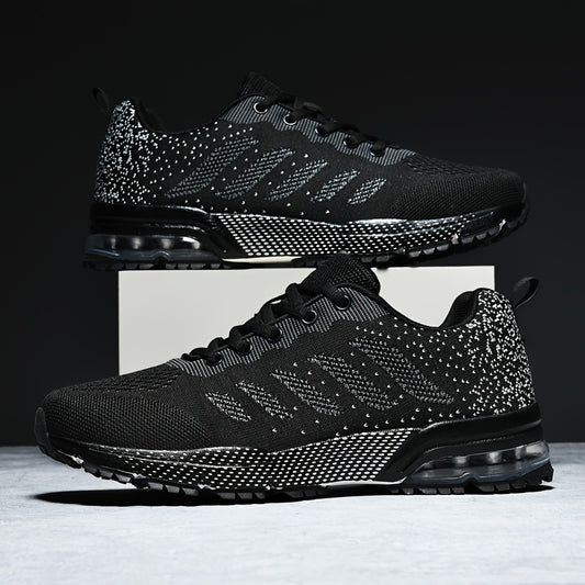 Spring New Men'S Air Cushion Running Shoes, Casual Shoes, Fitness Shoes, Mesh Shoes, Suitable for All Seasons, Travel Shoes, Training Shoes.