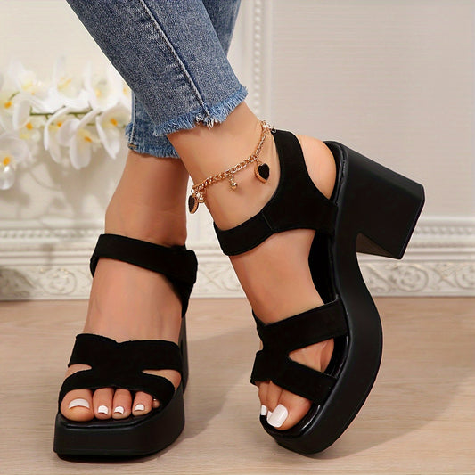 Wedge Sandals Women's High Heels 2024 New Summer Fairy Style Hollow Out Pastry Platform Shoes Fashion Sandals