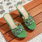 Elegant Women'S High Heels, Waterproof Platform Sandals with Snake Pattern and Colorful Graffiti, Versatile for Parties and Nightclubs, Open Toe, Slip-On, All-Season Wear