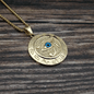 1pc Ancient Egyptian The Eye of Horus Pendant Necklace Hip Hop Men's Accessory The Eye Of Horus Eagle Head God Eye Necklace