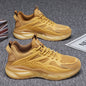 Men's Casual Athletic Sneakers - Breathable, Non-Slip Rubber Sole, Lace-Up Shoes for All Seasons, Chunky Sneakers, Movement Style, Leisure Style, Four Seasons