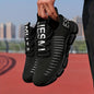 Men'S Breathable Running Sneakers - Lightweight, Non-Slip Athletic Shoes with EVA Sole for Casual & Outdoor Activities, Blue Mesh Design, Lace-Up, Spring/Summer Footwear, Comfortable Jogging Shoes|Trendy Athletic Footwear|Lightweight Sole
