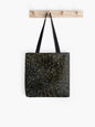 Glittering Abstract Texture - Black and Blue Sparkle Art All over Print Tote Bag