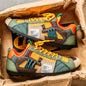 Men's Breathable Casual Sneakers - Non-Slip, Comfortable Lace-Up Shoes with Durable Fabrics and Stylish Contrasting Designs for Outdoor Activities, Jogging, Walking, and Traveling, Christmas Gifts, Birthday Gifts