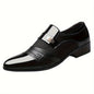 Men's Patent Loafer Shoes, Formal Dress Shoes For Wedding Party Office