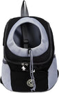 Pet Carrier Backpack,Airline Approved Breathable Lightweight Dog Cat Travel Bag,Multi-Entrance Front Pack Waterproof Bottom for Outdoor Hiking Camping (Medium,Black)