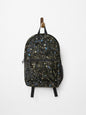 Glittering Abstract Texture - Black and Blue Sparkle Art Backpack