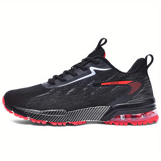 New Men'S Air Cushion Shoes, Slip-On Fabric Design, Comfortable, Breathable, And Lightweight Sports Footwear.