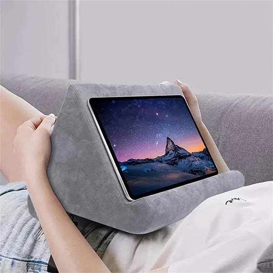 Tablet Pillow Holder - Small Tablet Computer Holder Sofa, Angle Soft Pillow Lap Stand | Multifunctional Tablet Pillow Holder With Pocket & Adjustable Angles For Tablets Books