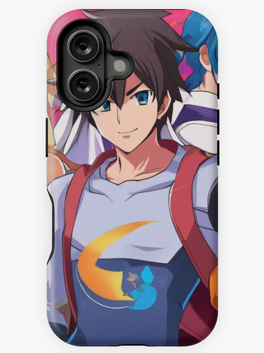 Vibrant Anime Adventure Team Art iPhone Case