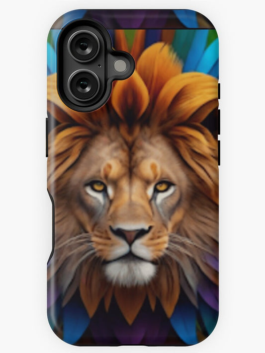 "Rainbow Mane: The King of Colors" iPhone Case