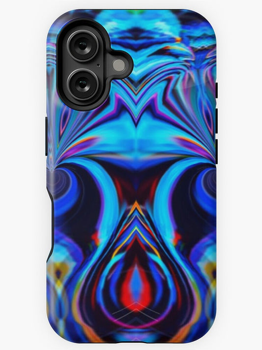 "Electric Heartbeat: Abstract Flow" iPhone Case