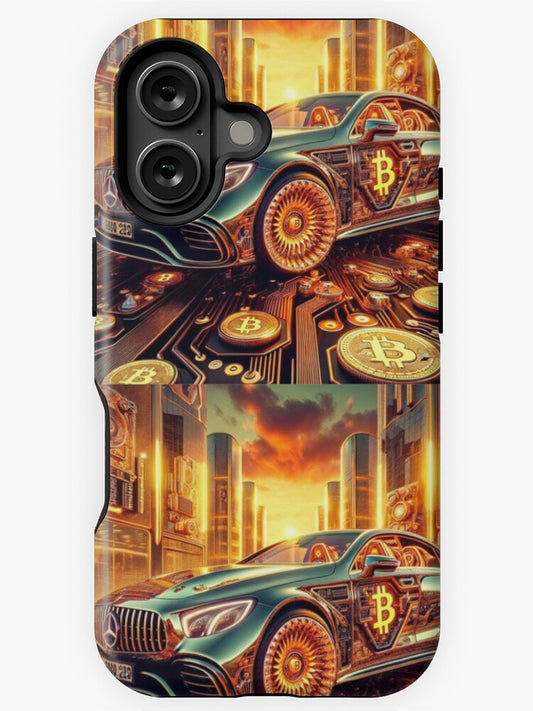 Crypto Lux: Futuristic Designs &amp; Bitcoin Style iPhone Case