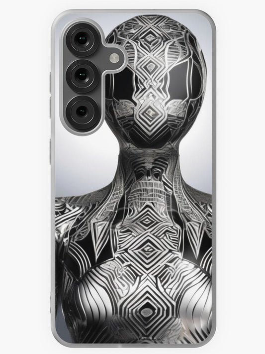 Futuristic Geometric Warrior Samsung Galaxy Phone Case