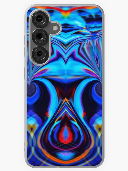 "Electric Heartbeat: Abstract Flow" Samsung Galaxy Phone Case