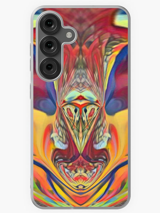 "Vibrant Visions: Abstract Symmetry" Samsung Galaxy Phone Case