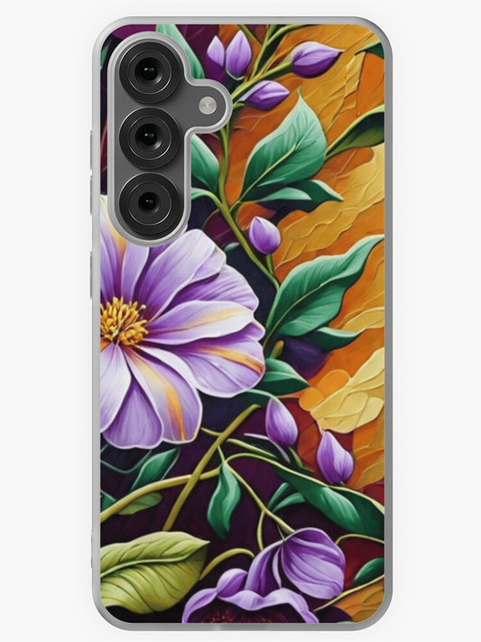 Vibrant Floral Wonderland Samsung Galaxy Phone Case