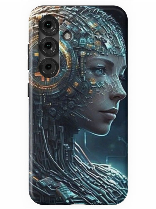 "Cyberpunk Bitcoin Visionary" Samsung Galaxy Phone Case