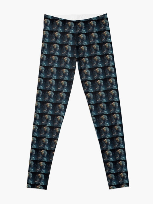 "Cyberpunk Bitcoin Visionary" Leggings