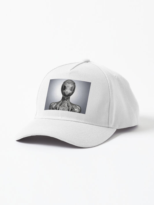 Futuristic Geometric Warrior Cap