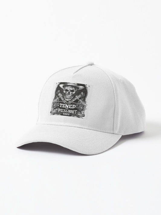 "Grim Reaper Road Warrior - Vintage Skull Art" Cap