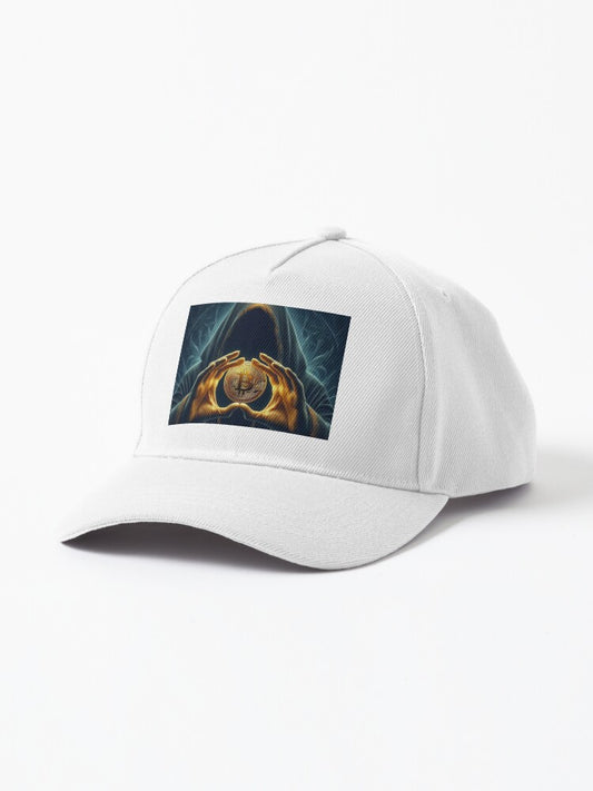 The Enigma of Bitcoin - Mystical Crypto Artwork" Cap