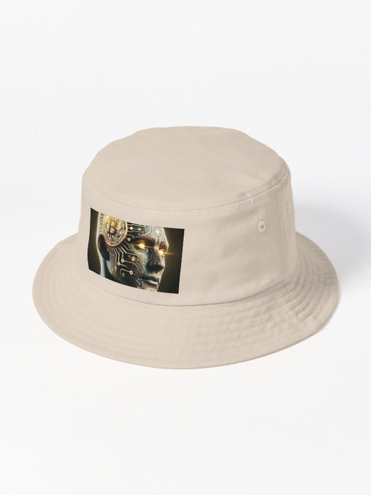 Futuristic Visions: Crypto-Inspired Art &amp; Tech Aesthetics Bucket Hat
